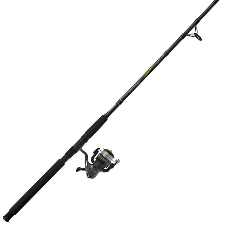 Zebco Big Cat Spinnging Reel and Fishing Rod Combo, Size 60 Reel, 9-Foot  2-Piece Mediuam-Heavy Pole, Pre-Spooled with 20-Pound Fishing Line