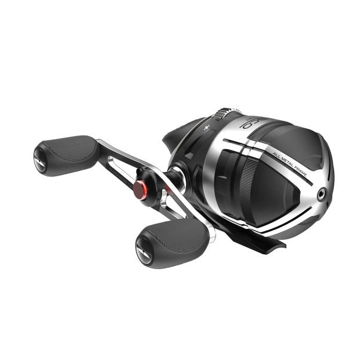 Zebco Bullet Spincast Fishing Reel, Size 20 Reel, Fast 28.9 Inches Per  Turn, 5.8:1 Gear Ratio, Durable All-Metal Construction, Solid-Brass Pinion  Gear, Pre-spooled with 6 lb Zebco Fishing Line, Black 