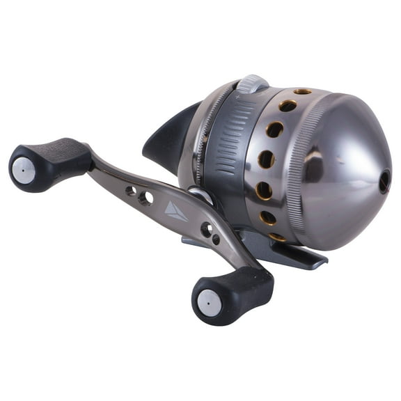 Zebco Delta Spincast Fishing Reel, Size 30 Reel, Changeable Right- or Left-Hand Retrieve, Pre-Spooled with 10-Pound Zebco Fishing Line, Aluminum and Double Anodized Front Cover, Silver