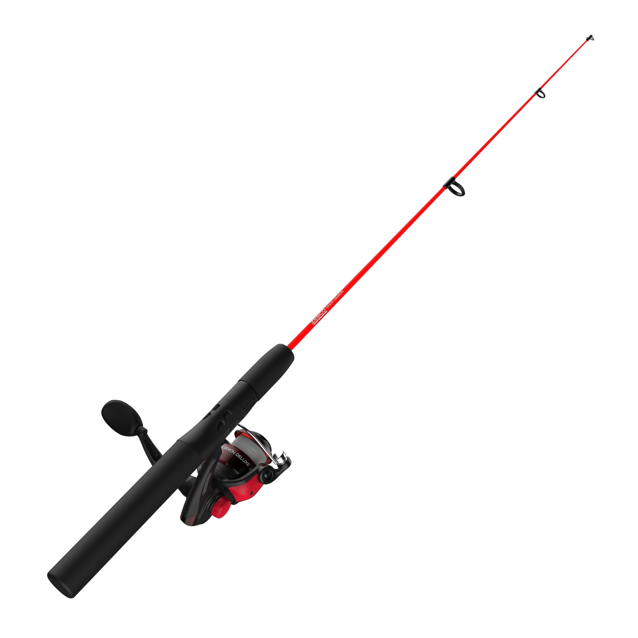 Zebco Dock Demon Spinning Reel and Fishing Pole Combo, 30-Inch Rod