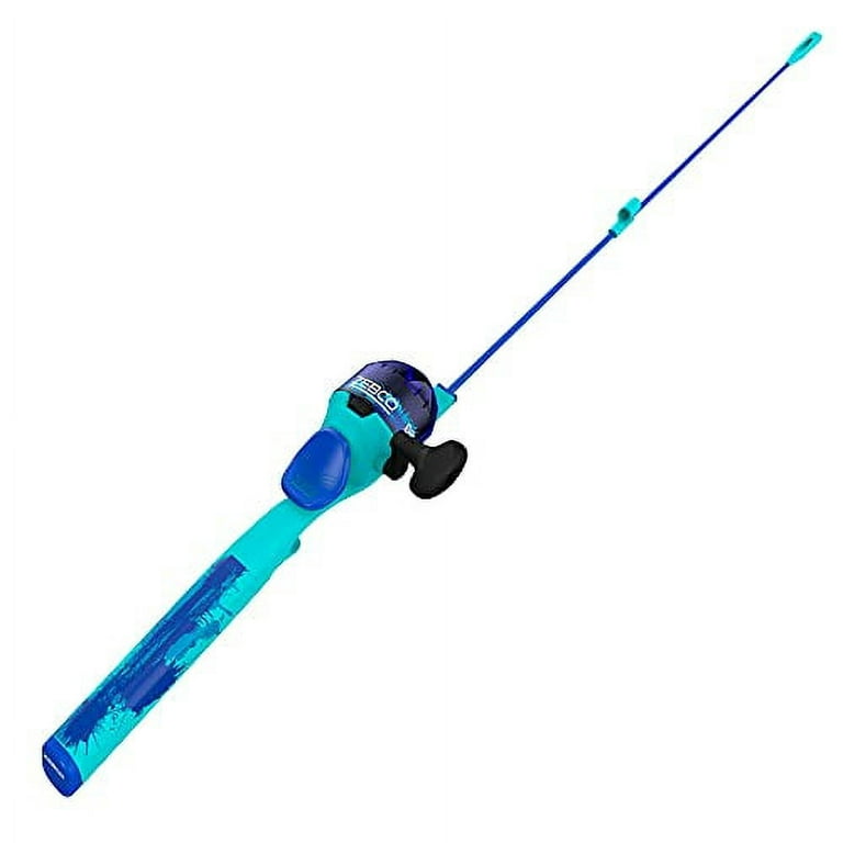 Zebco Kids Splash Floating Spincast Reel and Fishing Rod Combo, 29-Inch  1-Piece Fishing Pole, Size 20 Reel, Right-Hand Retrieve, Pre-Spooled with