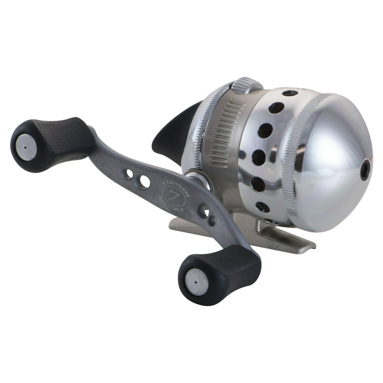 Zebco Omega Spincast Fishing Reel, Size 20 Reel, Changeable Right or  Left-Hand Retrieve, Pre-Spooled with 6-Pound Zebco Fishing Line, Aluminum  and Double Anodized Front Cover, Silver 