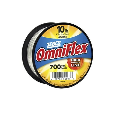 Zebco Omniflex Monofilament Fishing Line, 10-Pound Tested, Clear