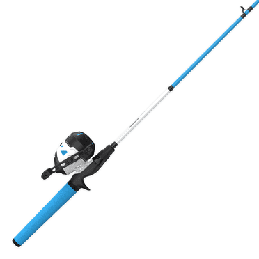 Zebco Roam Spincast Reel and Fishing Rod Combo, 6-Foot 2-piece Rod, Blue