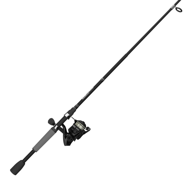 Zebco Roam Spinning Reel and Fishing Rod Combo, 6-Foot 6-Inch 2-Piece  Fiberglass Fishing Pole, Split ComfortGrip Rod Handle, Soft-Touch Handle  Knob