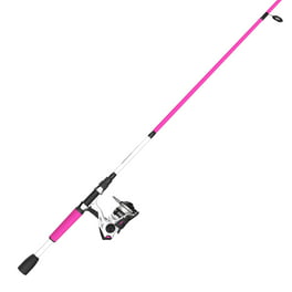 Zebco Slingshot Spincast Reel and Fishing Rod Combo, 5-Foot 6-Inch 2-Piece  Fishing Pole, Size 30 Reel, Right-Hand Retrieve, Pre-Spooled with 10-Pound Zebco  Line, Purple 