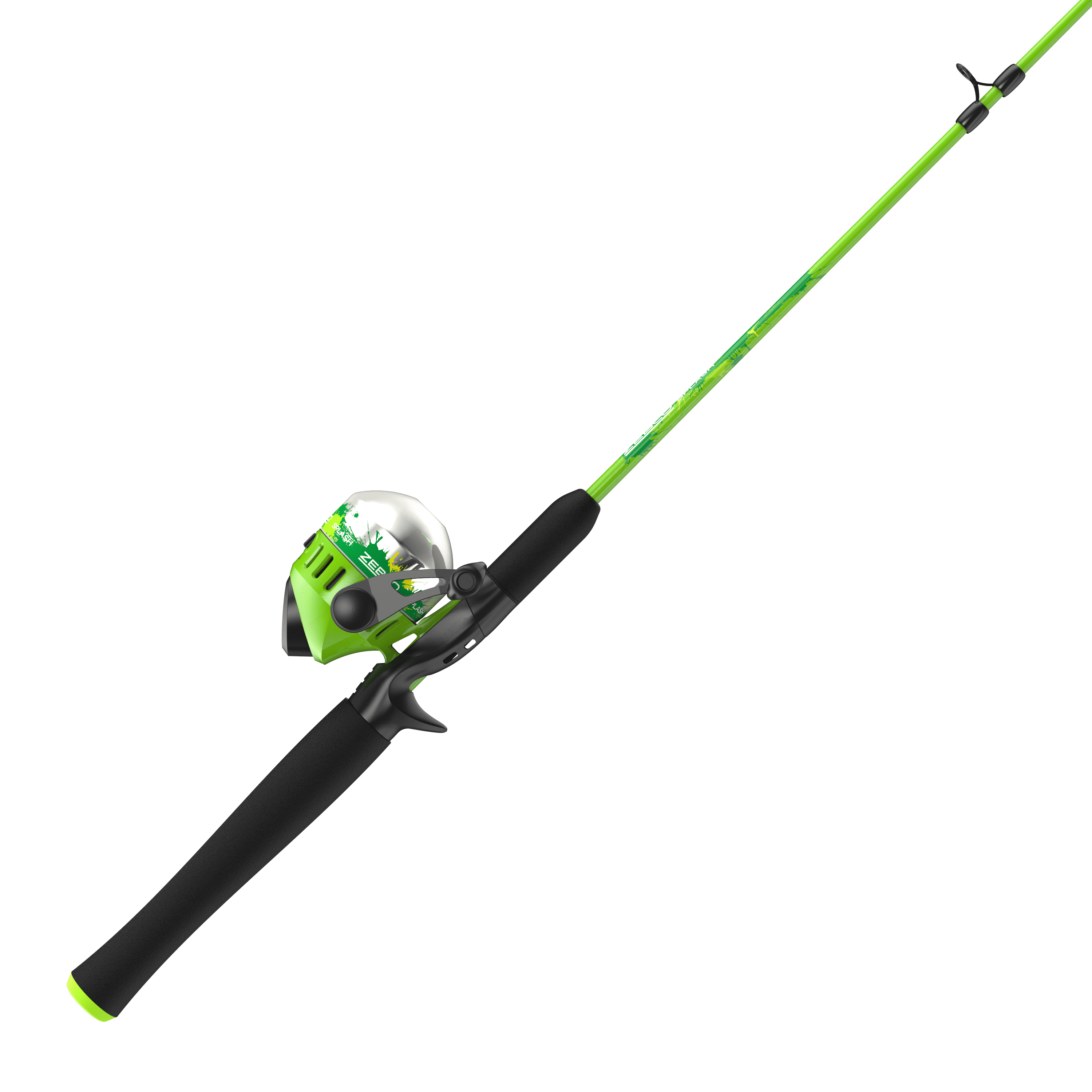  Zebco Kids Splash Jr. Spincast Reel and Fishing Rod Combo,  4-Foot 2-Piece Fishing Pole, Size 20 Reel, Right-Hand Retrieve, Pre-Spooled  with 6-Pound Cajun Line, Blue : Sports & Outdoors