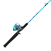 Zebco Splash Spincast Reel and Fishing Rod Combo, 6-Foot Fishing Pole, Blue