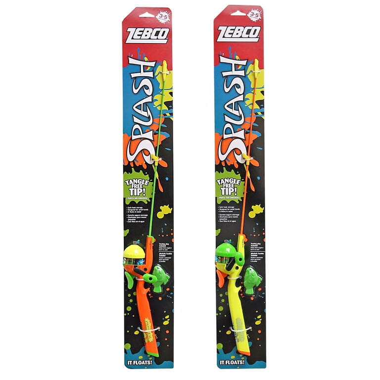 Zebco Splash Youth Spincast Rod & Reel Combo with Plug, Floats