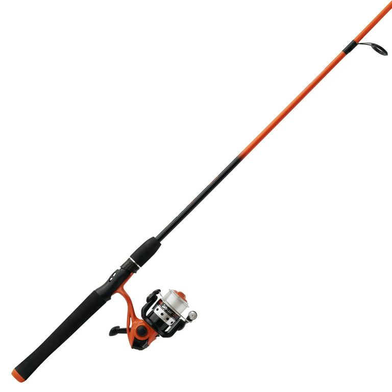Zebco Splash Spinning Reel and Fishing Rod Combo, 6-Foot 2-Piece Fishing  Pole, Size 20 Reel, Changeable Right- or Left-Hand Retrieve, Pre-Spooled  with 8-Pound Zebco Line, Orange 