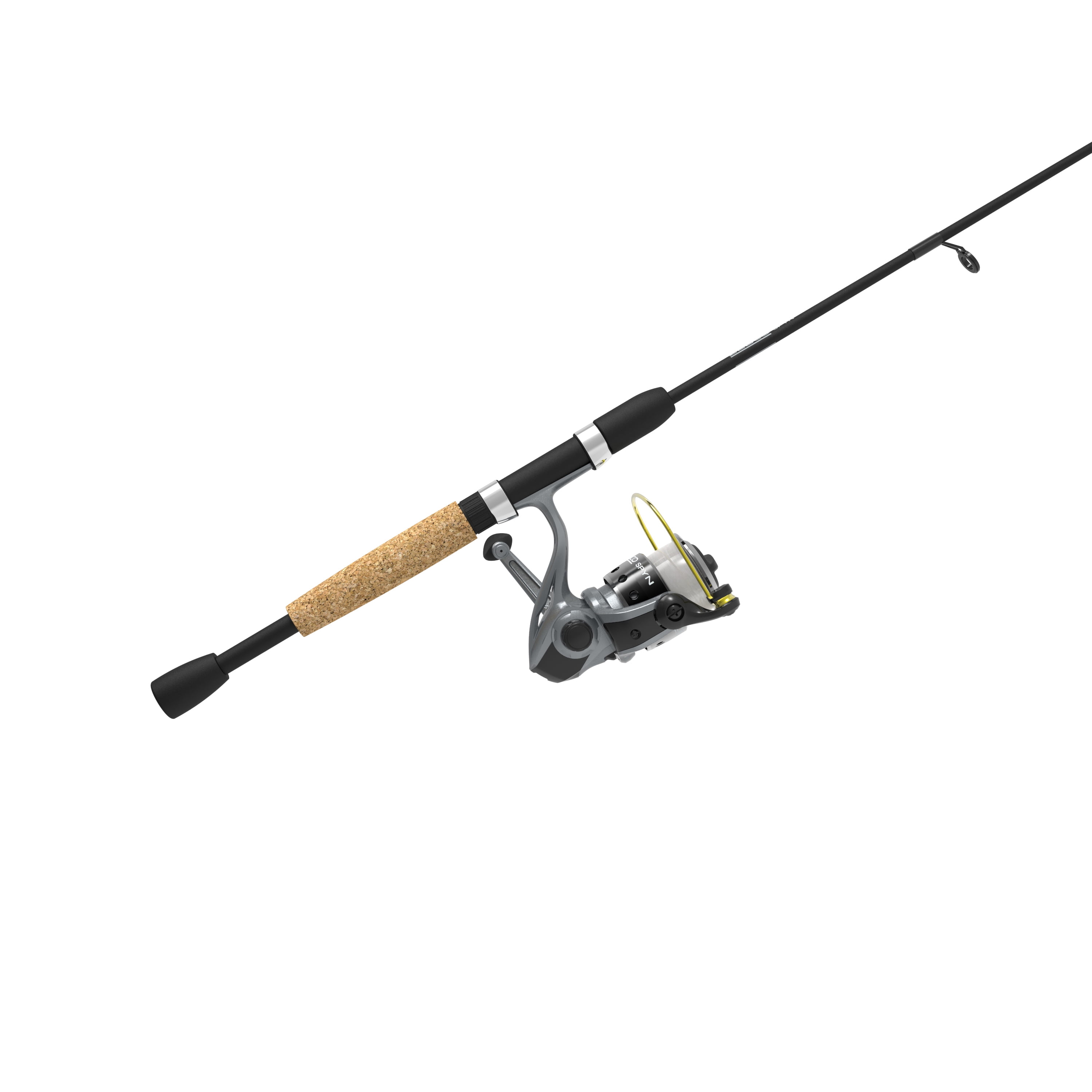 Zebco Spyn Spinning Reel and 2-Piece Fishing Rod Combo, Durable