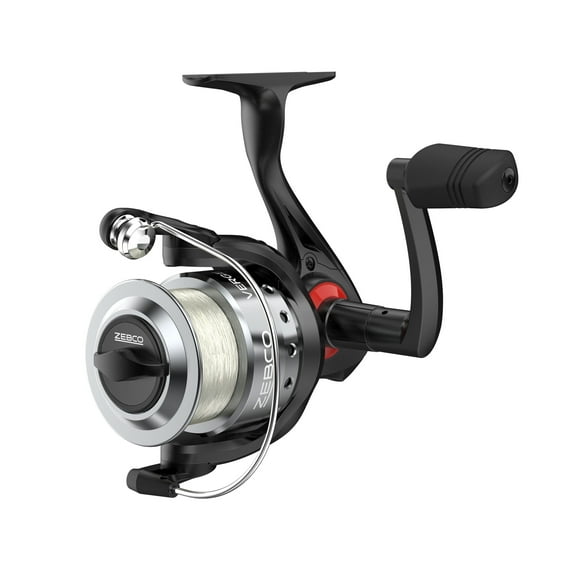Zebco Verge Spinning Fishing Reel, Size 40 Reel, Black