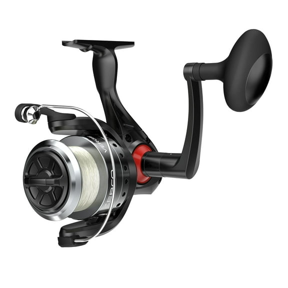 Zebco Verge Spinning Fishing Reel, Size 80 Reel, Black (Clam Package)