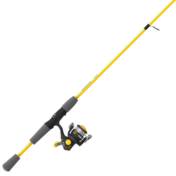 Zebco Youth Batman Spinning Reel and Fishing Rod Combo, 5-Foot 2-Piece Rod, Size 15 Reel, Pre-Spooled with 6-lb line