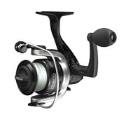 Zebco ZSE20 Spinning Fishing Reel, Size 20 Reel, Changeable Right- or Left-Hand Retrieve, Pre-Spooled with 8-Pound Zebco Fishing Line, Stainless Steel Bail Wire, Black and Silver