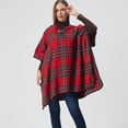 thumbnail image 1 of ZEBLIOSO Women's Hooded Shawls and Wraps Cowgirl Style in Winter Western Ponchos One Size, 1 of 5