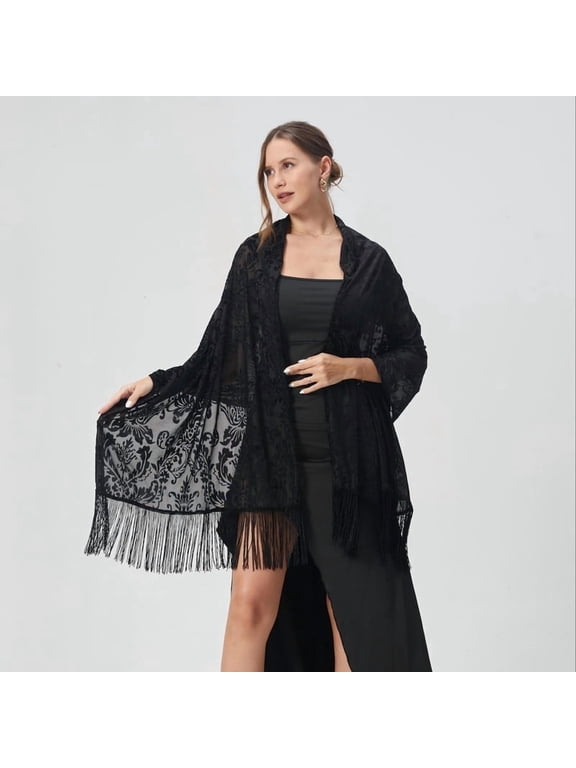 Women Velvet Scarfs Shawls and Wraps for Evening Dresses Wedding Shawl Wraps Bridal Scarve