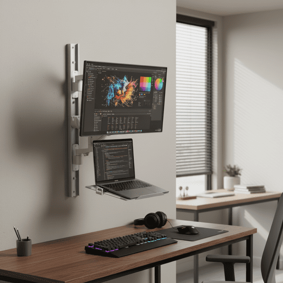 ZeboZap ZLTV8022 TV Mount with Laptop Wall Mount