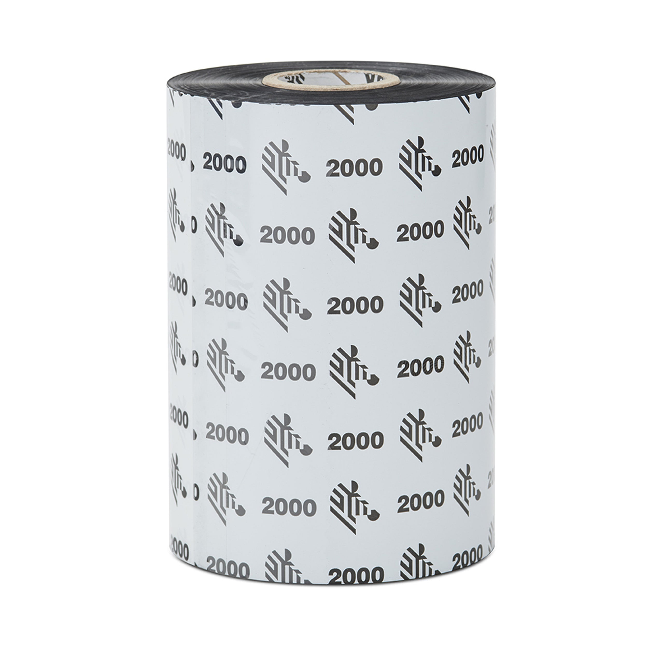 Zebra 02000BK11045 Thermal Transfer Ribbon, Wax, 4.33" x 1476' Roll with 1" Core, 24 Rolls