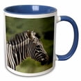 thumbnail image 1 of 3drose, Zebra, 15oz Two-tone Blue Mug, 1 of 6