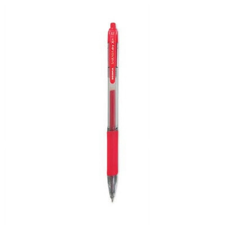 Sarasa Dry Gel X20 Gel Pen, Retractable, Medium 0.7 mm, Red Ink, Clear/Red Barrel, 12/Pack Sarasa Dry Gel X20 Gel Pen, Retractable, Medium 0.7 mm, Red Ink, Clear/Red Barrel, 12/Pack