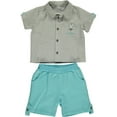 thumbnail image 1 of Zebra 2-Piece Shirt & Shorts Set, 1 of 5