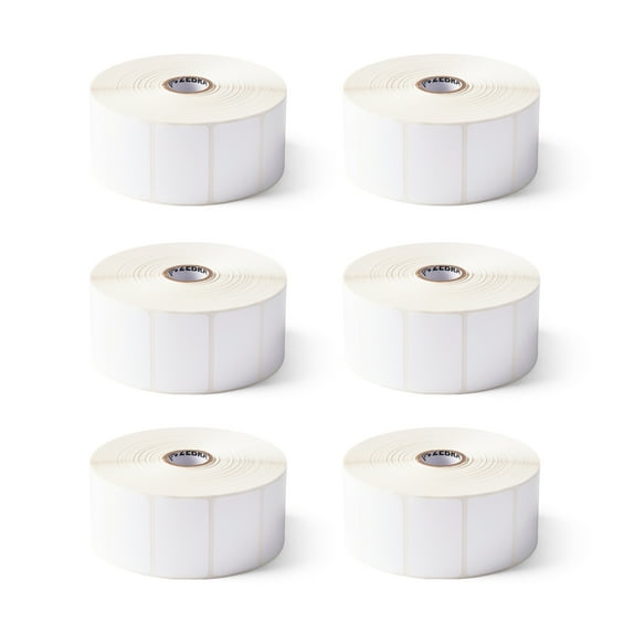 Zebra 2 x 1.25 in Thermal Transfer Polyester Labels Z-Ultimate 3000T Permanent Adhesive Shipping Labels - 1 in Core - 8 Rolls