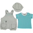 thumbnail image 1 of Zebra 3-Piece Tee, Romper & Hat Set, 1 of 6