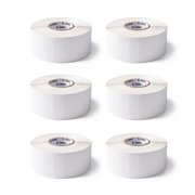 Zebra 3 x 1 in Direct Thermal Paper Labels Z-Perform 2000D Permanent Adhesive Shipping Labels - 3 in Core - 6 Rolls