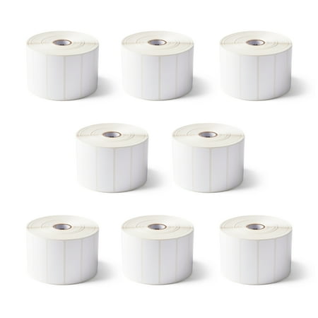 Zebra 3 x 1 in Thermal Transfer Polyester Labels Z-Ultimate 3000T Permanent Adhesive Shipping Labels - 1 in Core - 8 Rolls