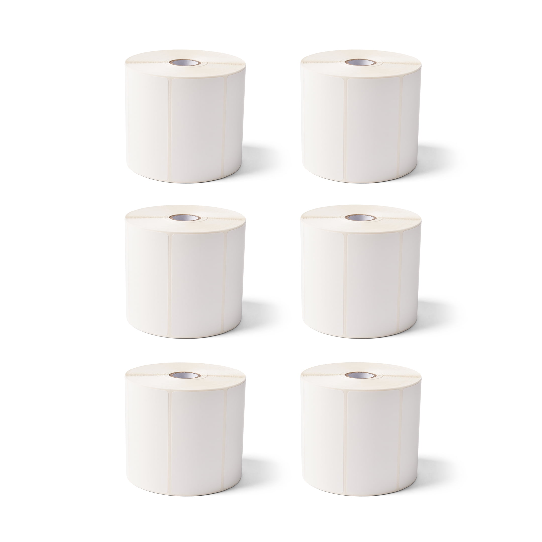 Zebra 4 x 3 in Direct Thermal Paper Labels Z-Perform 2000D Permanent Adhesive Shipping Labels - 1 in Core - 6 Rolls