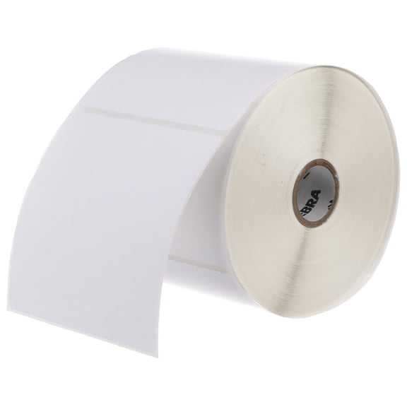 Zebra 4 x 4 in Direct Thermal Paper Labels Z-Perform 2000D Permanent Adhesive Shipping Labels - 1 in Core - 6 Rolls