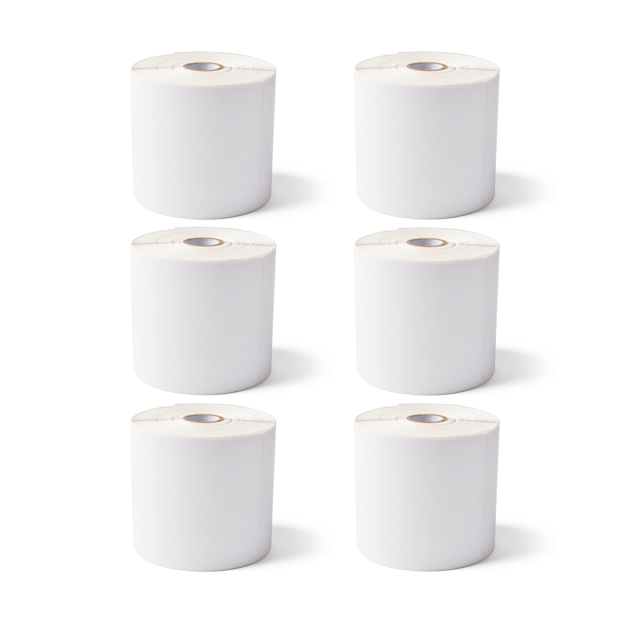 Zebra 4 x 6 in Direct Thermal Paper Labels Z-Perform 2000D Permanent Adhesive Shipping Labels - 1 in Core - 6 Rolls