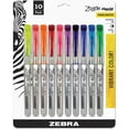thumbnail image 1 of 1PC Zebra Zazzle Liquid Ink Highlighter, Assorted Ink Colors, Chisel Tip, Assorted Barrel Colors, 10/Set, 1 of 1
