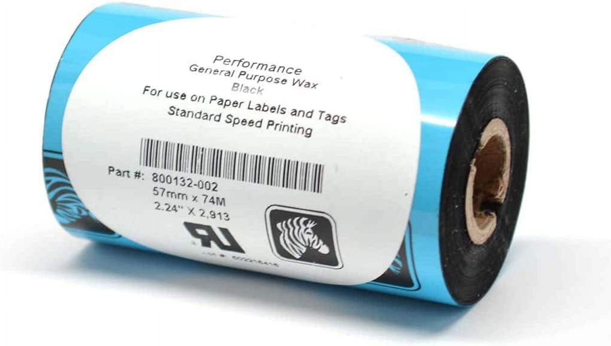 Zebra 800132-002 Thermal Transfer Wax Ribbon (2.24
