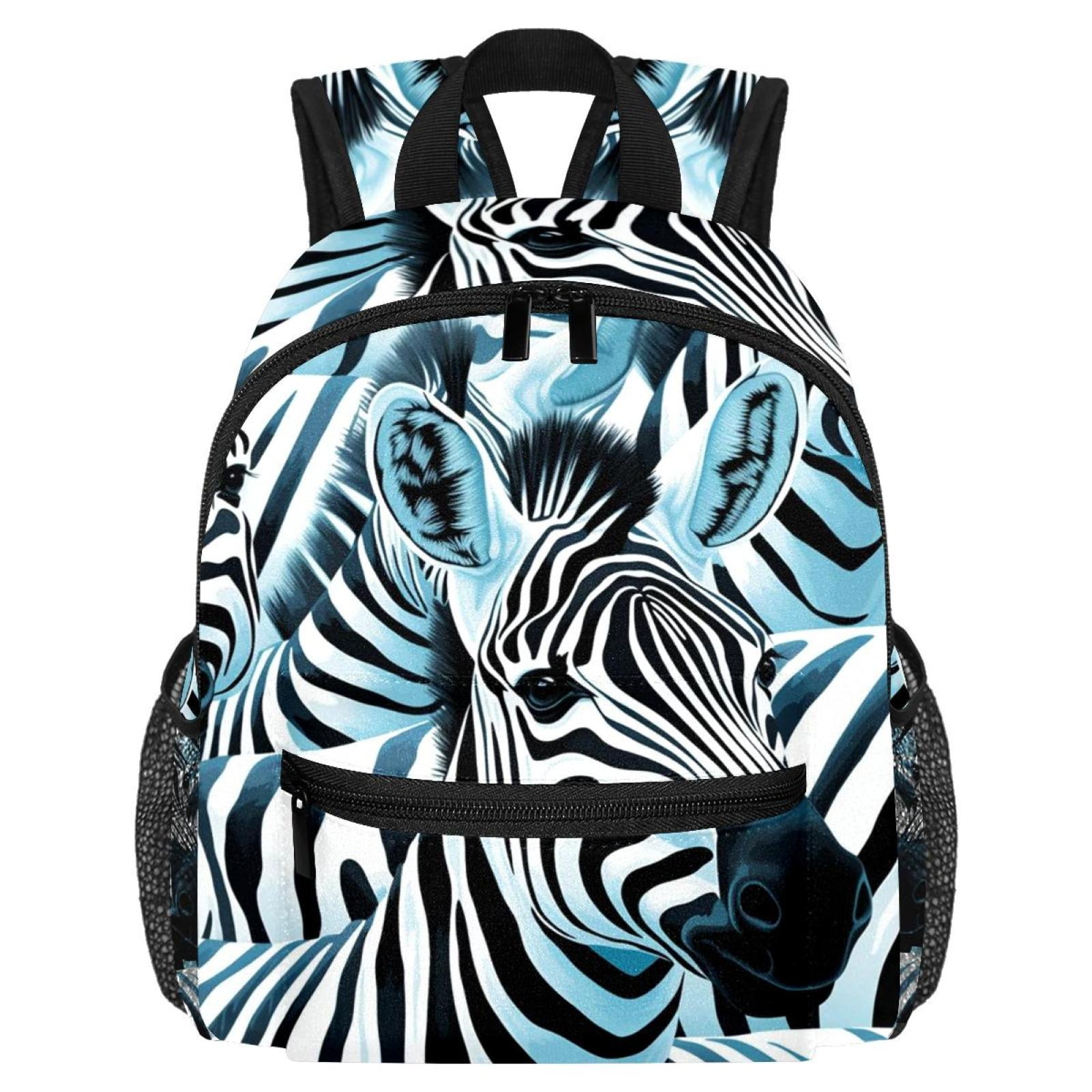 Zebra Adjustable Shoulder Strap Backpack with Large Capacity and ...