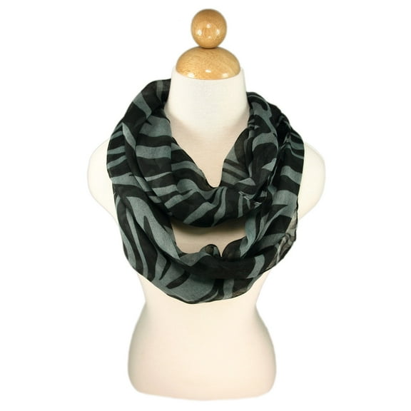 Zebra Animal Print Infinity Loop Fashion Scarf