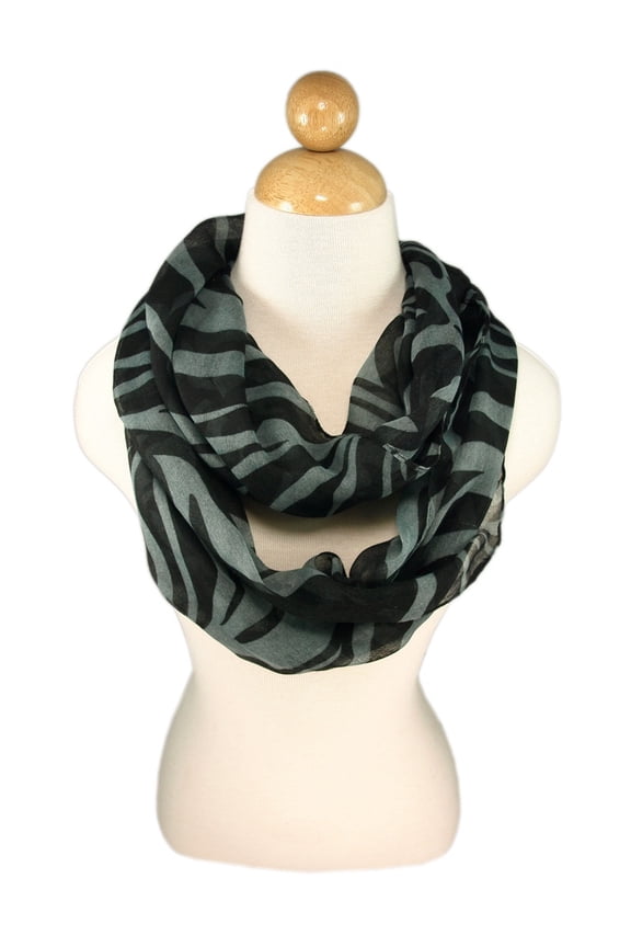 Zebra Animal Print Infinity Loop Fashion Scarf