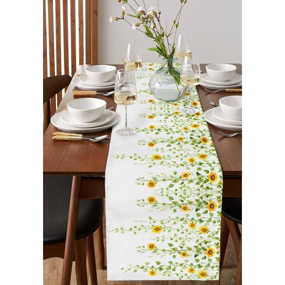 Zebra Black Stripe Animal Portrait Table Runner 13x90in Non-Slip Cotton Linen Table Runners, Vintage Tree Branch Dresser Scarves TableRunner for Dinner Kitchen Dining Wedding Party