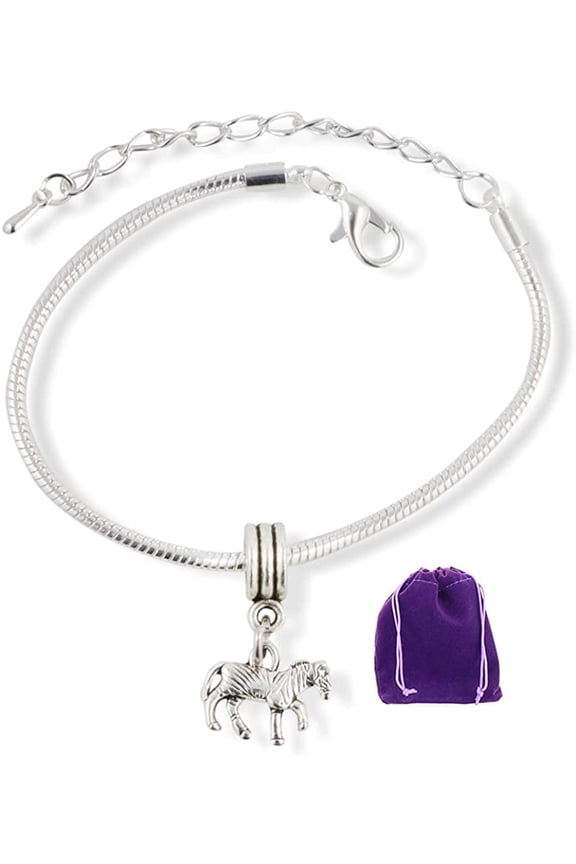 Zebra Bracelet | Animal Snake Chain Charm Bracelet Jewelry Gift for Women Men