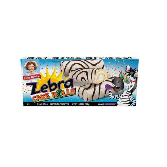 Zebra Cake Rolls, Individually Wrapped Cake Rolls, 13.1 Oz, 6 Ct