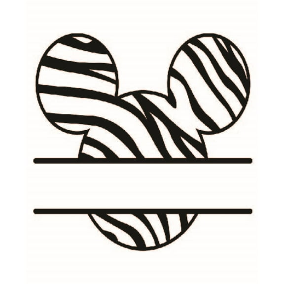 Zebra Cartoon Character Border Decors Wall Sticker Art Design Decal for Girls Boys Kids Room Bedroom Nursery Kindergarten Home Decor Stickers Wall Art Vinyl Decoration (30x30 inch)