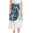 thumbnail image 1 of Zebra Chic Chiffon Beach Skirt with Polyester Straps - for the Beach, 1 of 6