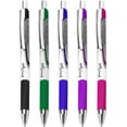 thumbnail image 1 of Zebra Classic Z-Grip Flight Ballpoint Pens - 1.2mm - Black, Blue, Green, Violet and Pink - Pack of 5, 1 of 7