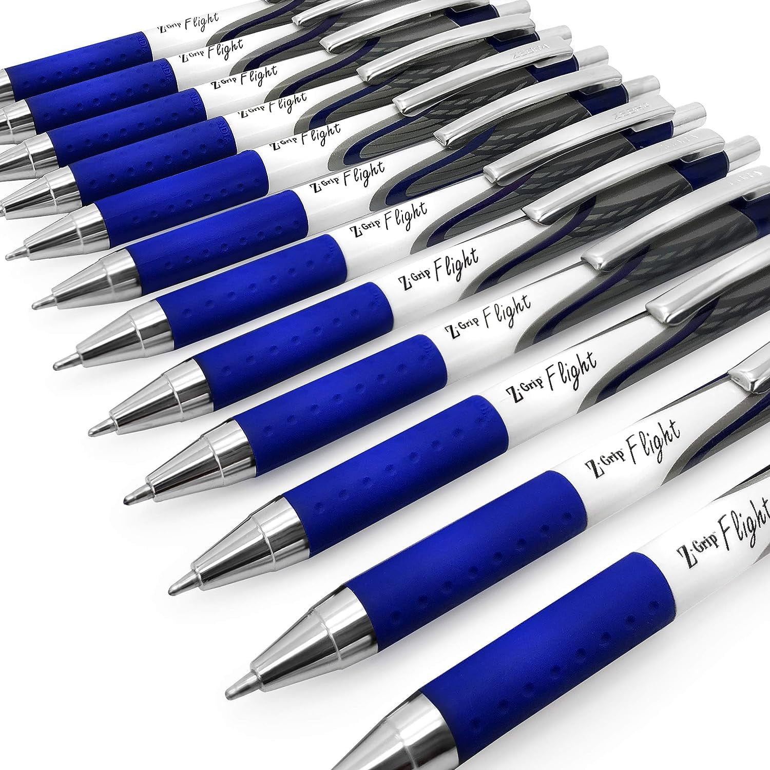 ZEBRA Penne a sfera Classic Z-Grip Flight, 1,2 mm, viola - Confezione da 3
