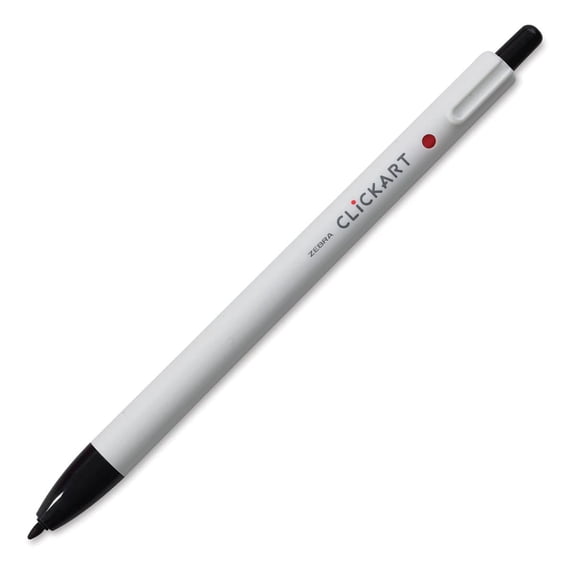 Zebra ClickArt Retractable Marker - Black