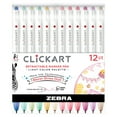 thumbnail image 1 of Zebra ClickArt Retractable Bullet Point Marker Pens 12/Pkg-Light, 1 of 5