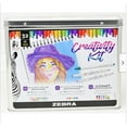 thumbnail image 1 of Zebra Creativity 32ct Kit-Colorful Brush Pens, Markers & Click Art Marker Pen in Tin Container, 1 of 2