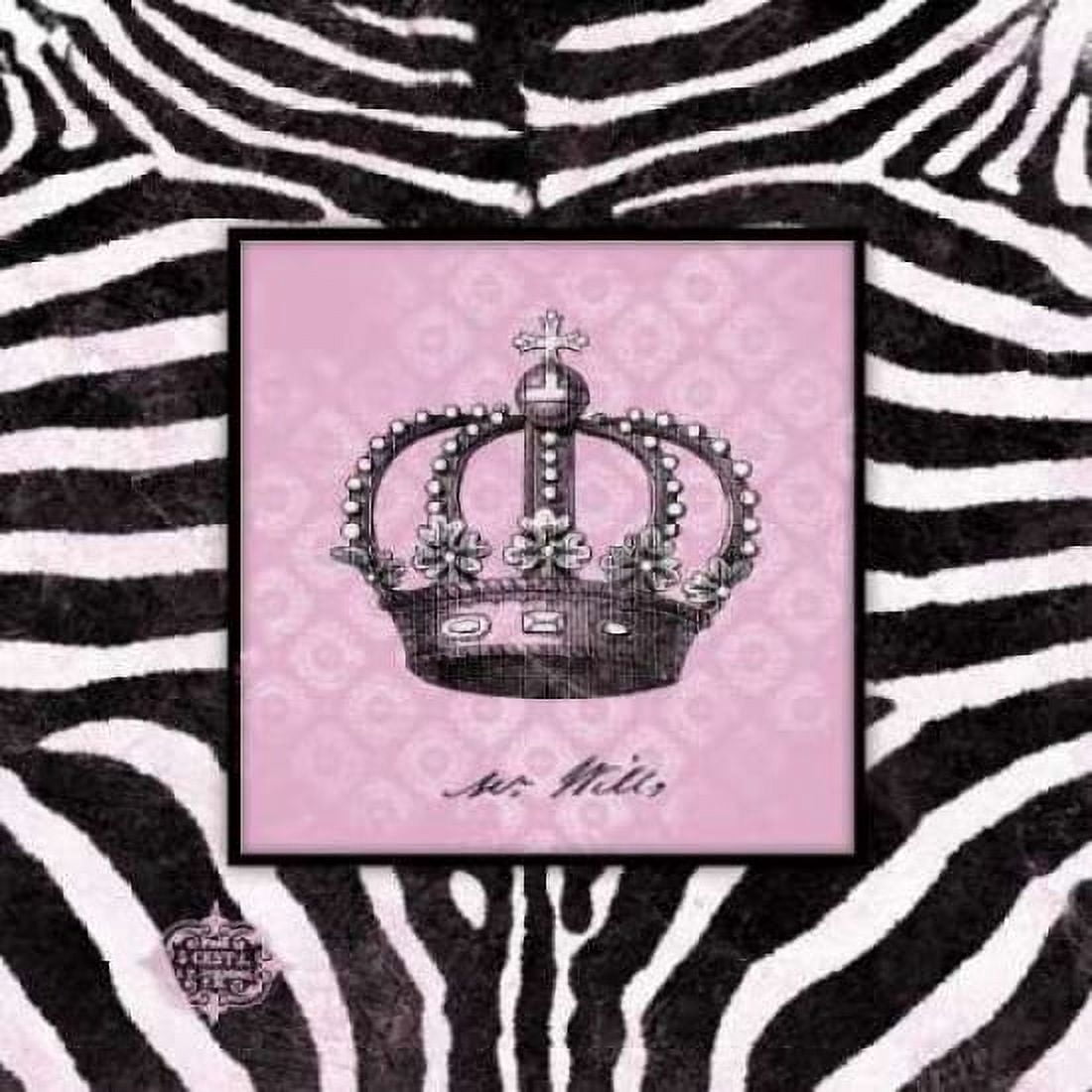 Zebra Crown II Canvas Art - Stephanie Marrott (24 x 24)