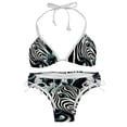 thumbnail image 1 of Zebra Detachable Sponge Adjustable Strap Bikini Set - Two-Pack for Versatile Swim Suit Looks, 1 of 6